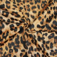 Polsterstoff Samt-Digitaldruck Leopard Goldfarben