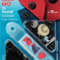NF-Druckknöpfe Anorak MS 15 mm silberfarbig