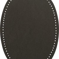 Jeans Aufbügelflecken umkettelt 9,5 x 11,5 cm VENO schwarz